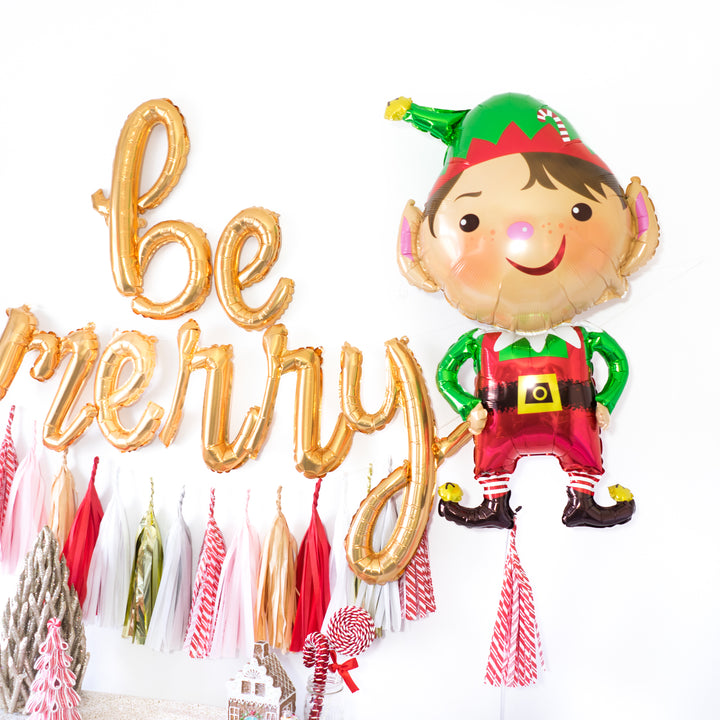 Christmas Be Merry Balloon Tassel Party Box