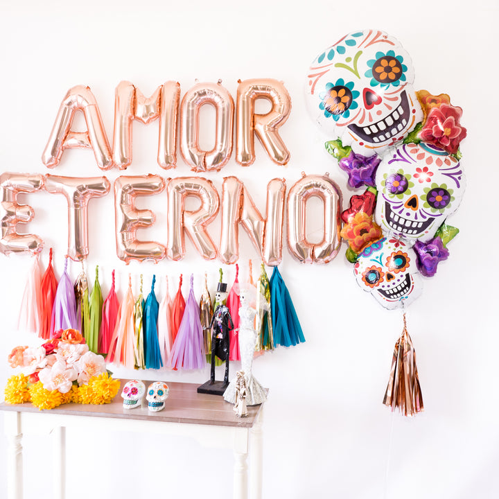 Dia de los Muertos Sugar Skull Balloon