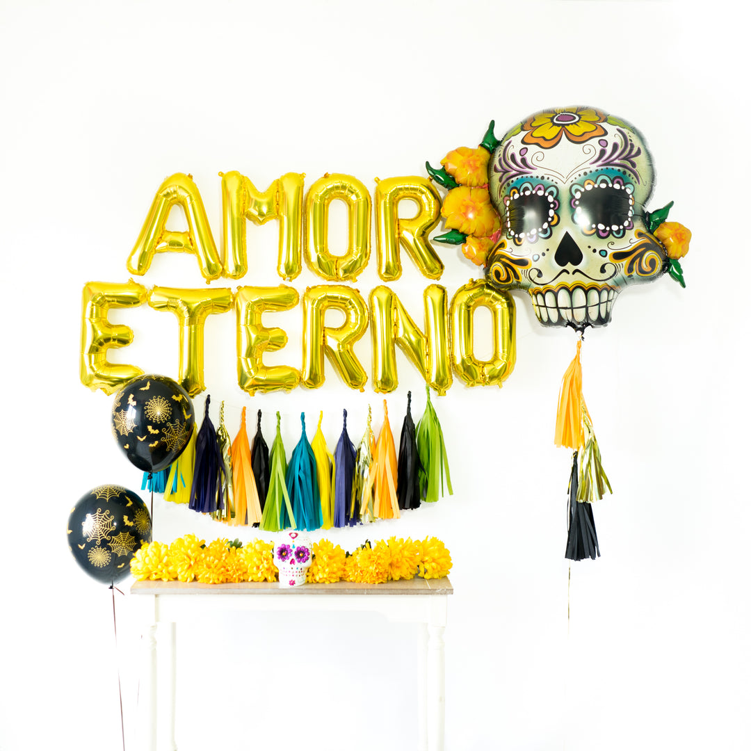 Dia de los Muertos Sugar Skull Balloon
