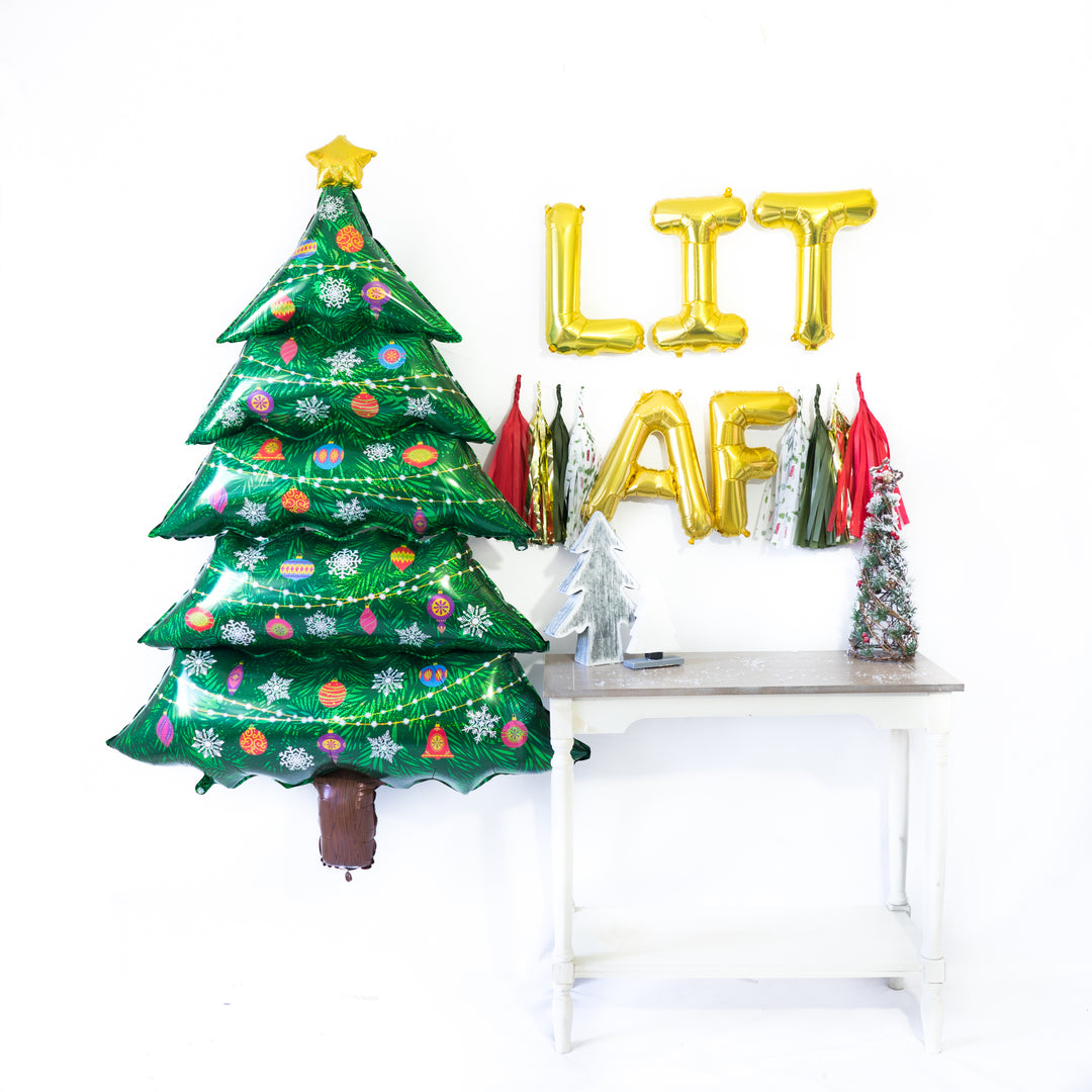 Lit AF Friendsmas Balloon Tassel Party Box