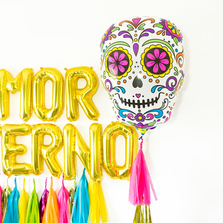 Dia de los Muertos Sugar Skull Balloon