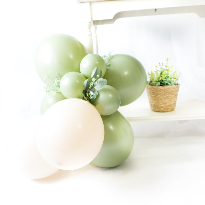 DIY Eucalyptus Balloon Garland