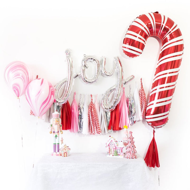 Joy Holiday Balloon Tassel Party Box