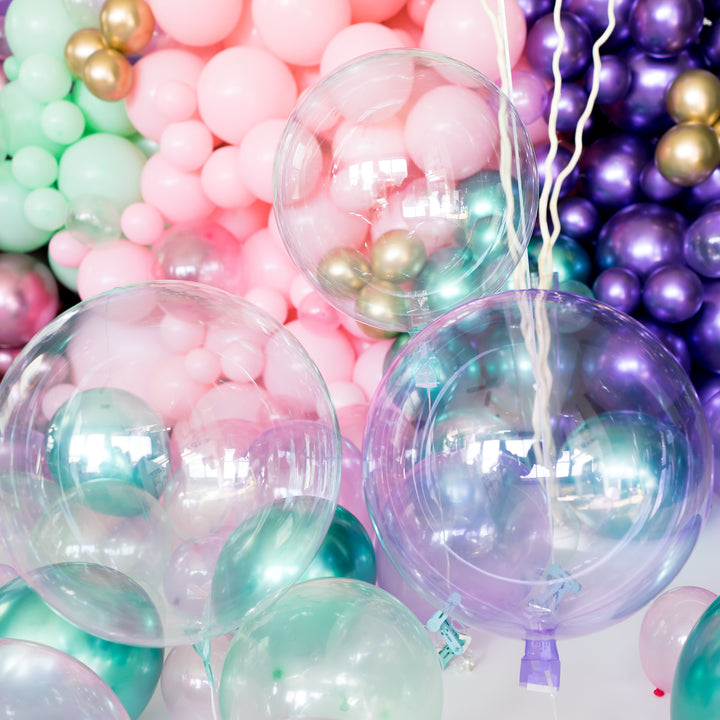 Mermaid & Unicorn Clear Balloons