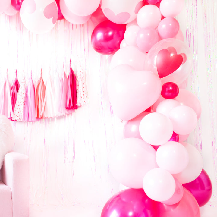 DIY Valentine Balloon Garland