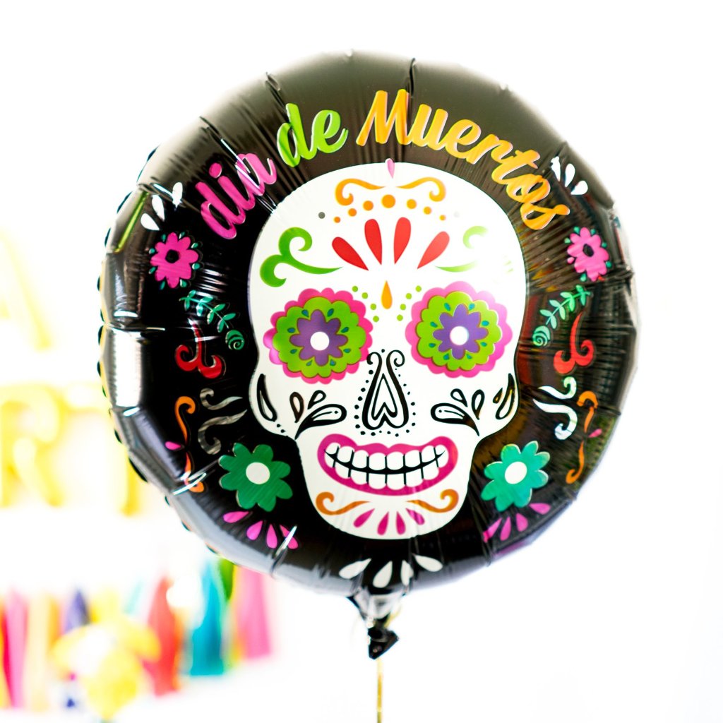 Dia de los Muertos Sugar Skull Balloon