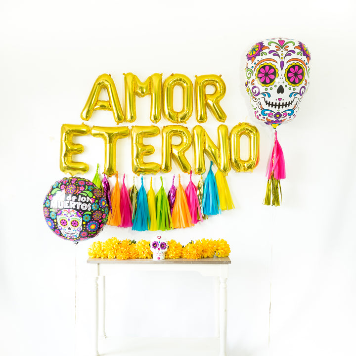 Dia de los Muertos Sugar Skull Balloon