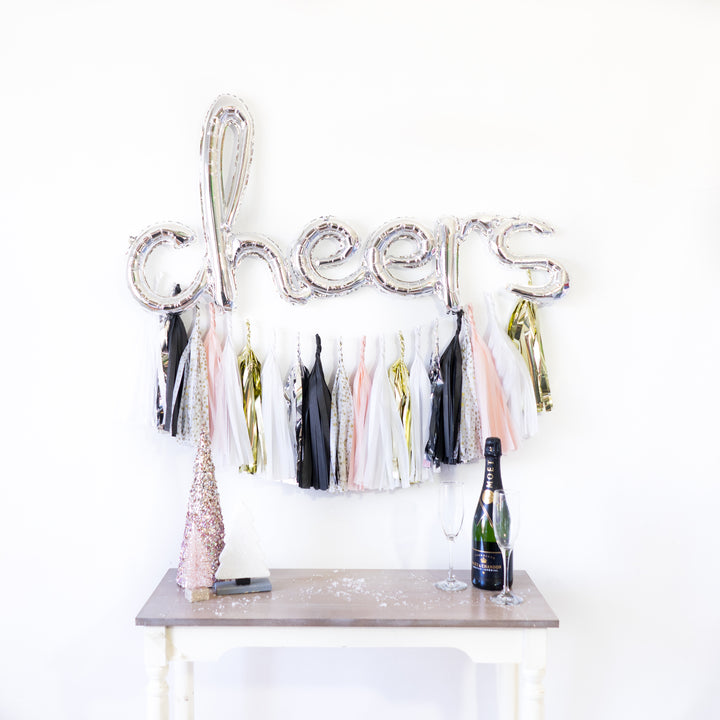 Blush NYE Tassel Balloon Party Box