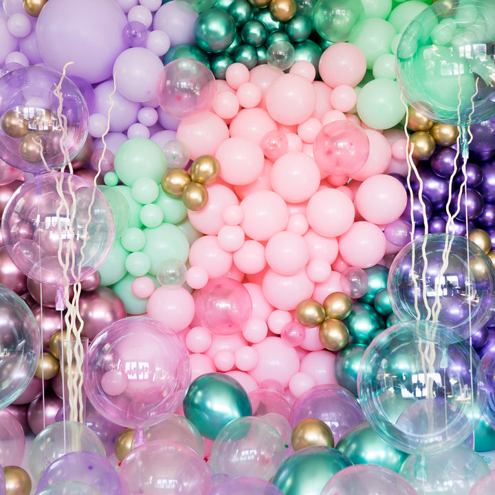 Mermaid & Unicorn Clear Balloons