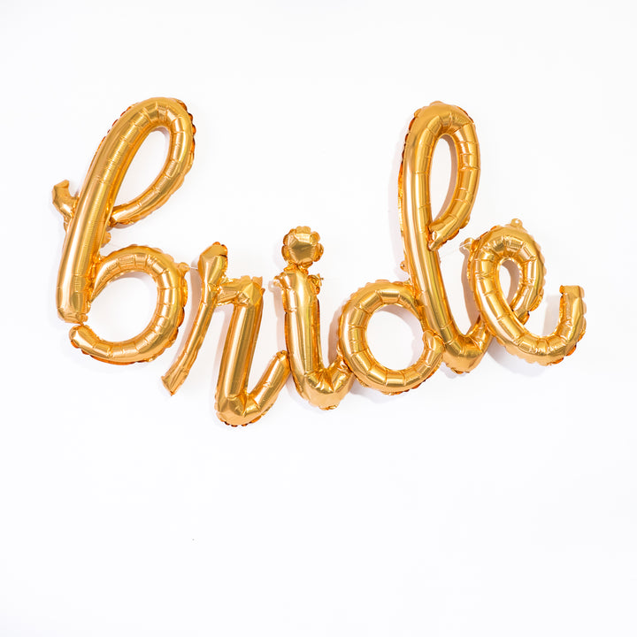Script Bride Balloon Banner