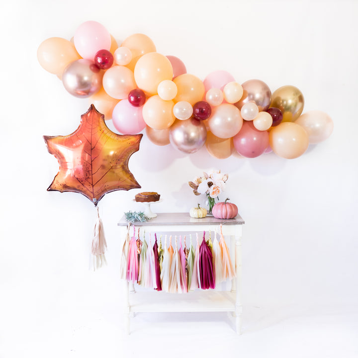 Fall Leaf Balloon Tassel Party Box