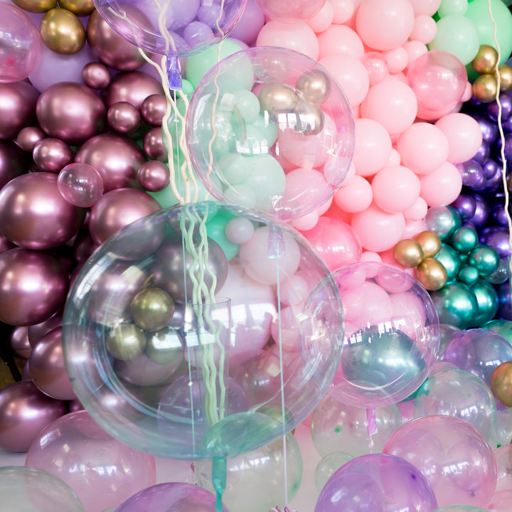 Mermaid & Unicorn Clear Balloons