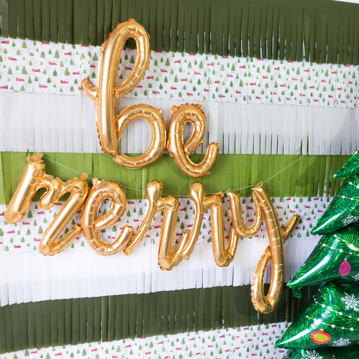 Red Truck Christmas Tree Balloon Backdrop Party Box