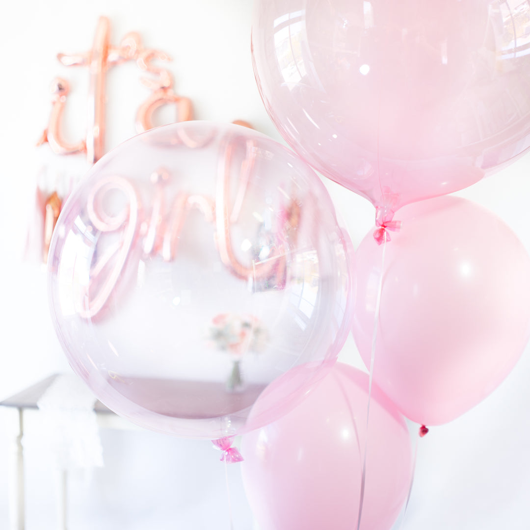 It's a Girl Script Balloon Banner