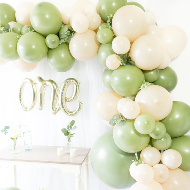 DIY Eucalyptus Balloon Garland