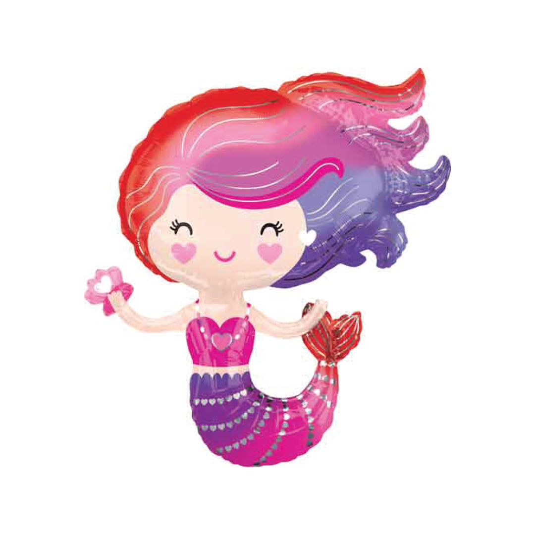 Pink Mermaid Balloon