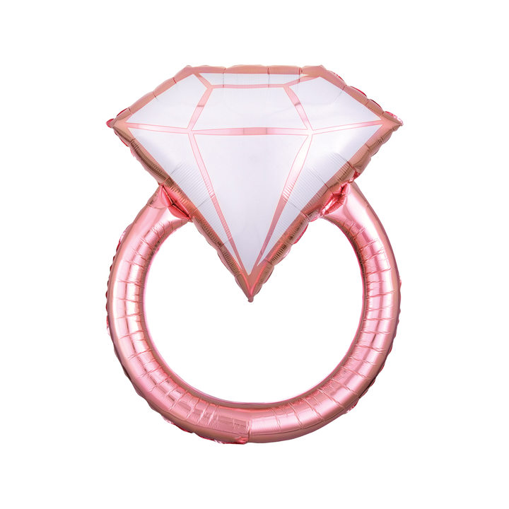 Blush Engagement Ring Balloon