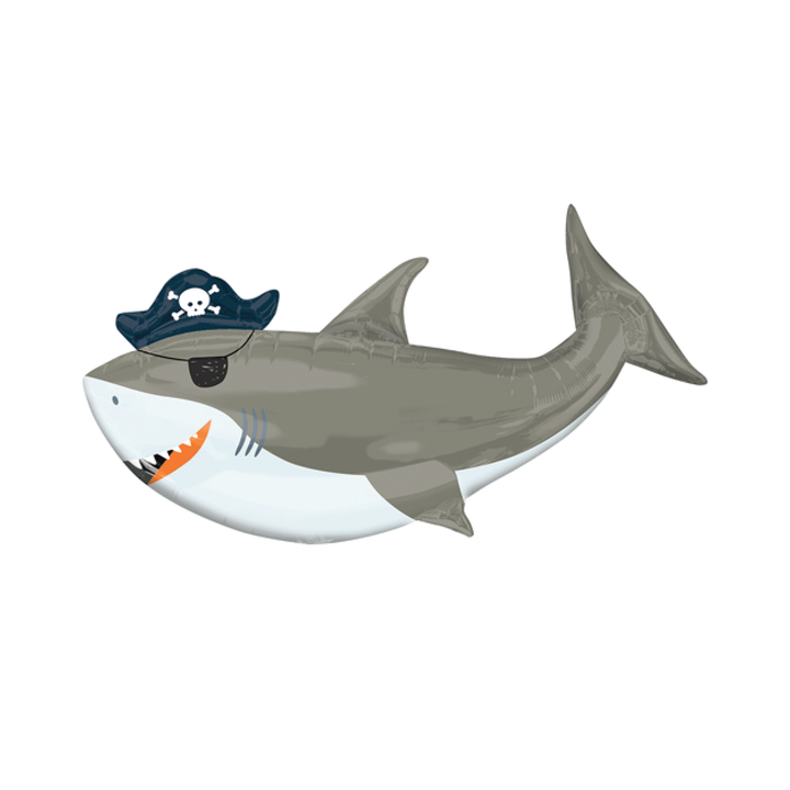 Ahoy Pirate Birthday Shark Balloon