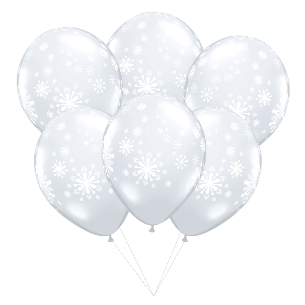 Clear Snowflake Balloon Bouquet