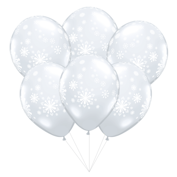 Clear Snowflake Balloon Bouquet
