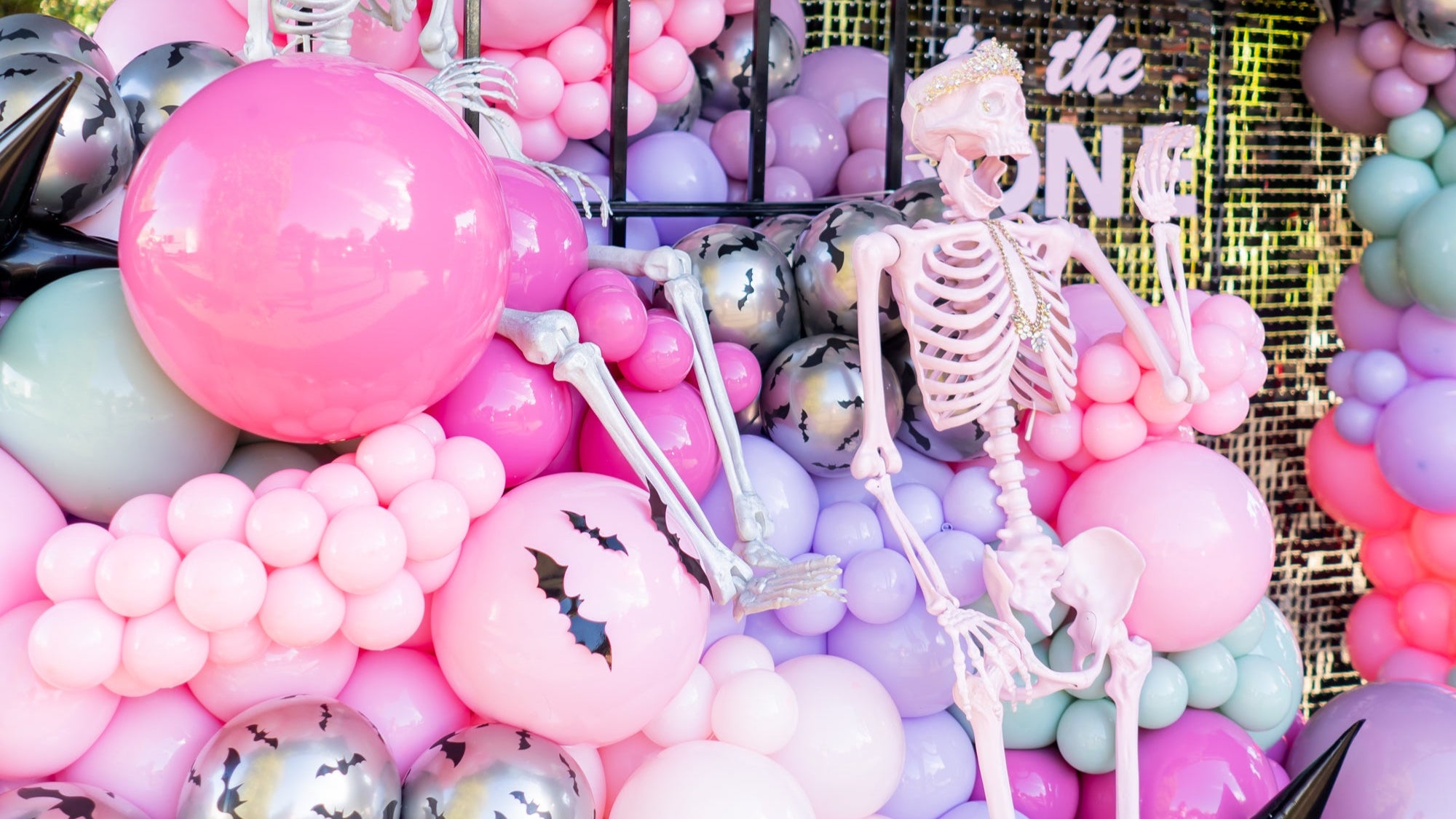 Halloween Baby Shower Decorations Kit For Boys – Backdrop, Tablecloth, Cake Toppers, Balloons & More