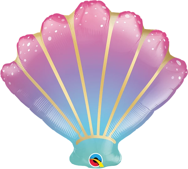 Mermaid Seashell Ombre Balloon