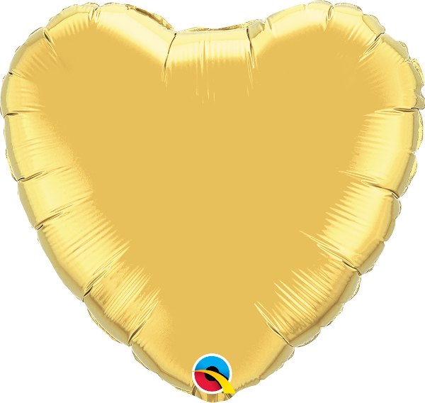 Gold Heart Balloon | 18"