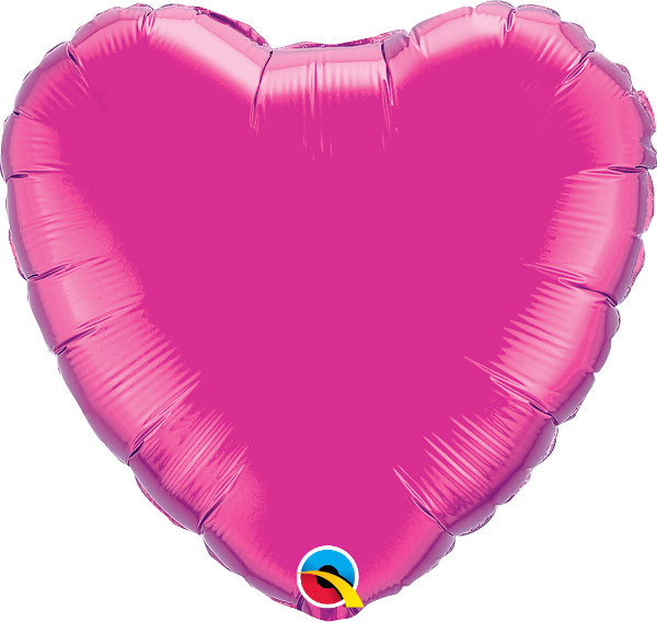 Magenta Heart Balloon | 18"