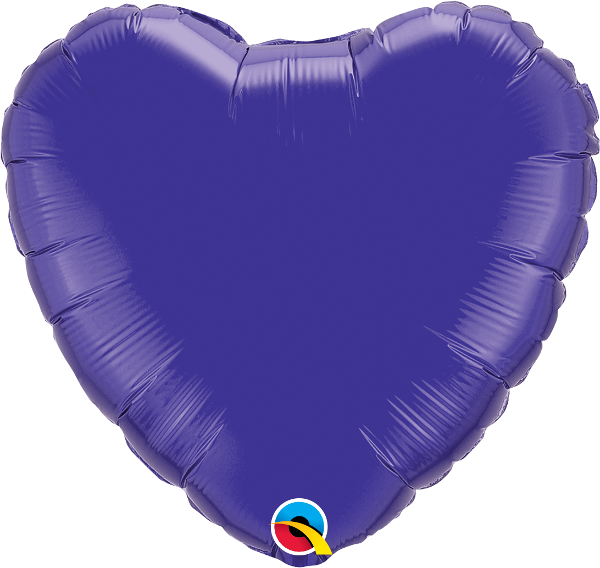 Quartz Purple Heart Balloon | 18"