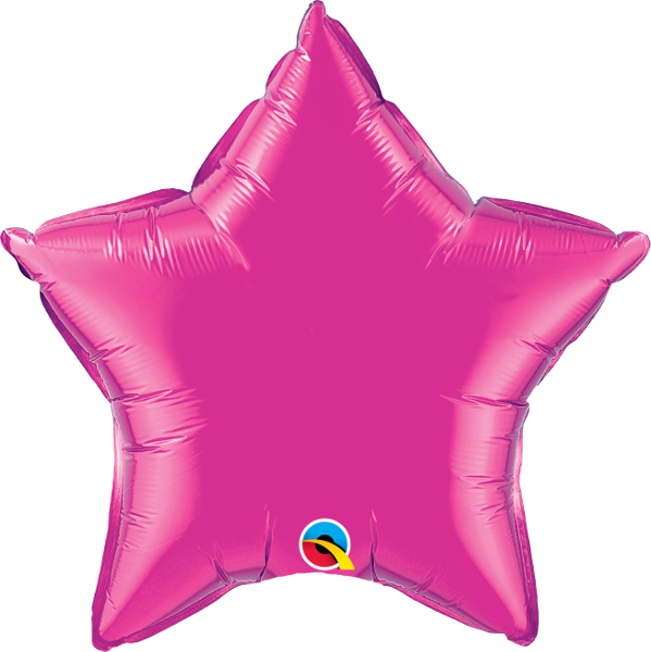 Magenta Star Balloon | 18"