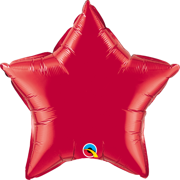 Red Gold Star Balloon | 18"