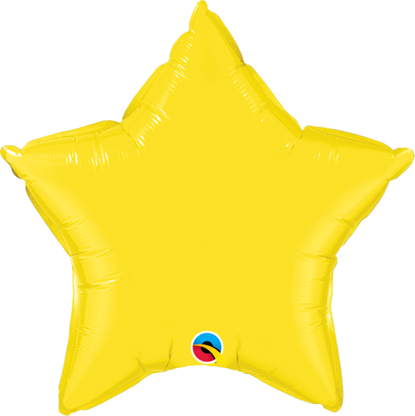 Yellow Star Balloon | 18"
