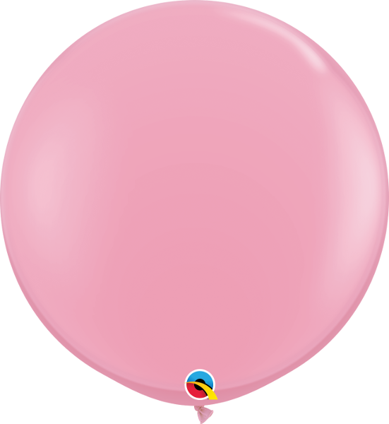 Giant Light Pink Balloon w/ Paper Tassels