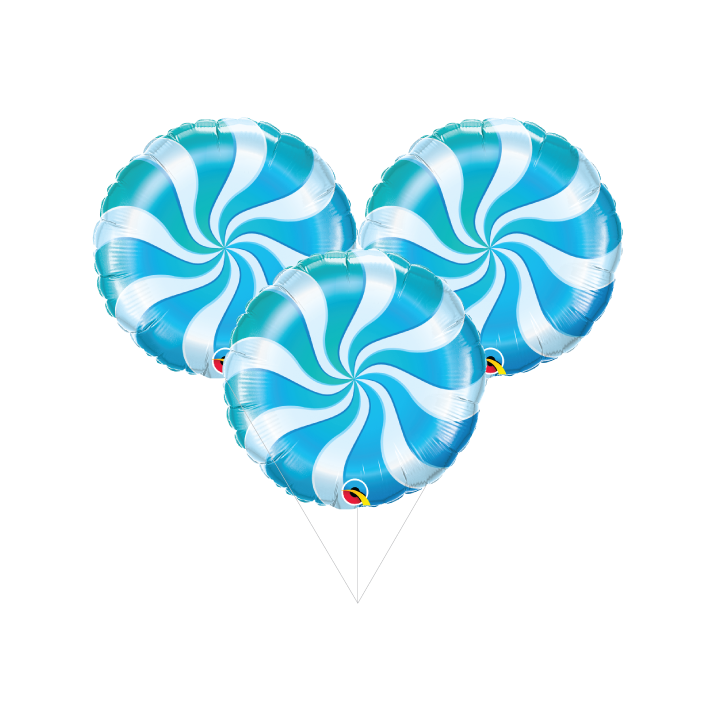 Blue Candy Swirl Balloon