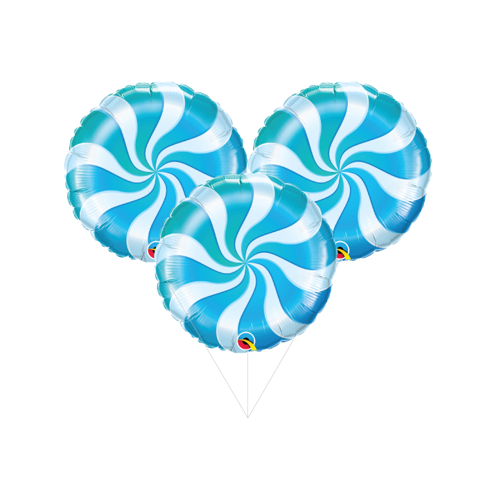 Blue Candy Swirl Balloon | Winter Candy Onederland Wonderland Party ...