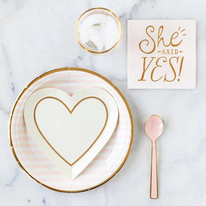 Bride to Be Heart 7" Plates