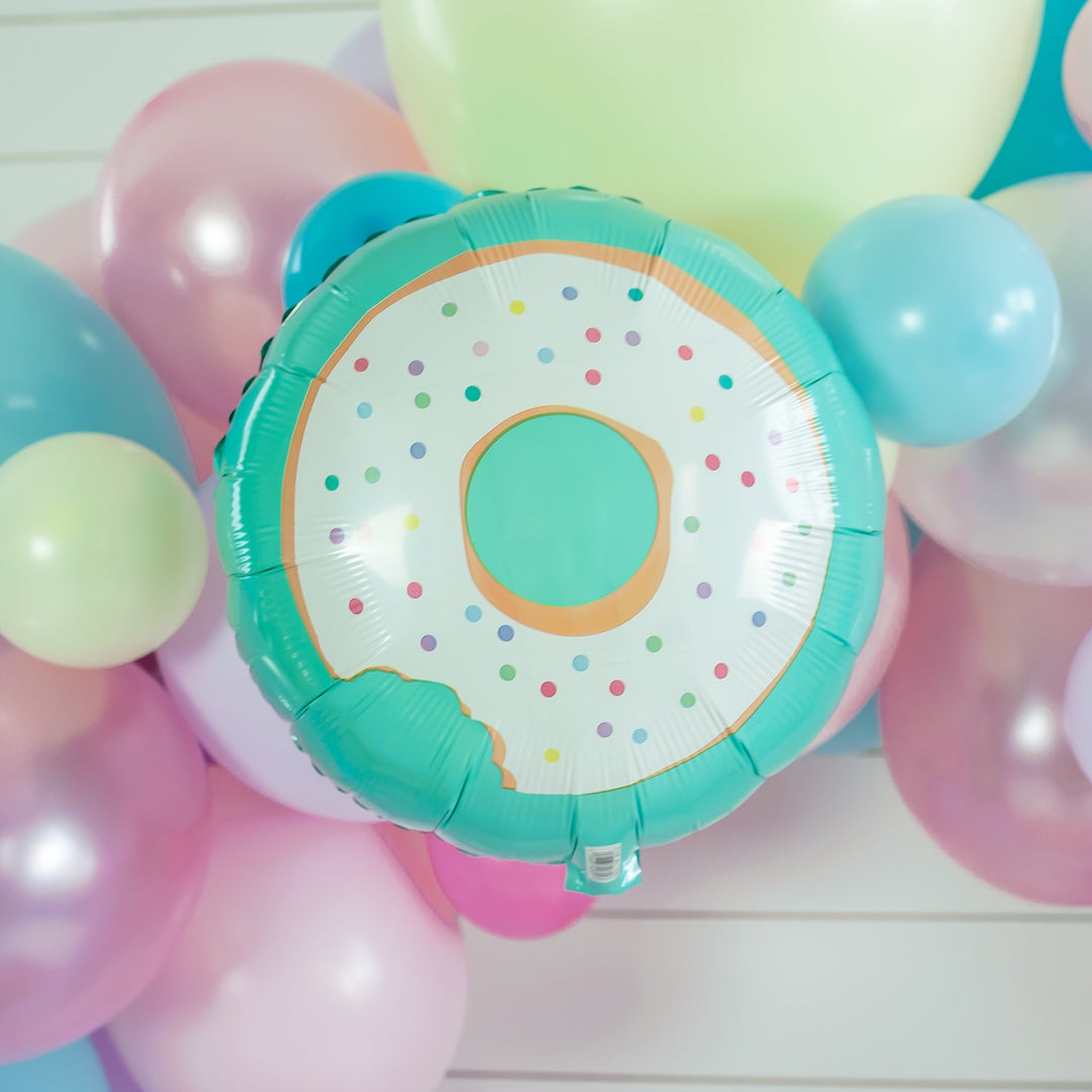 Sprinkled Blue Donut Party Balloon