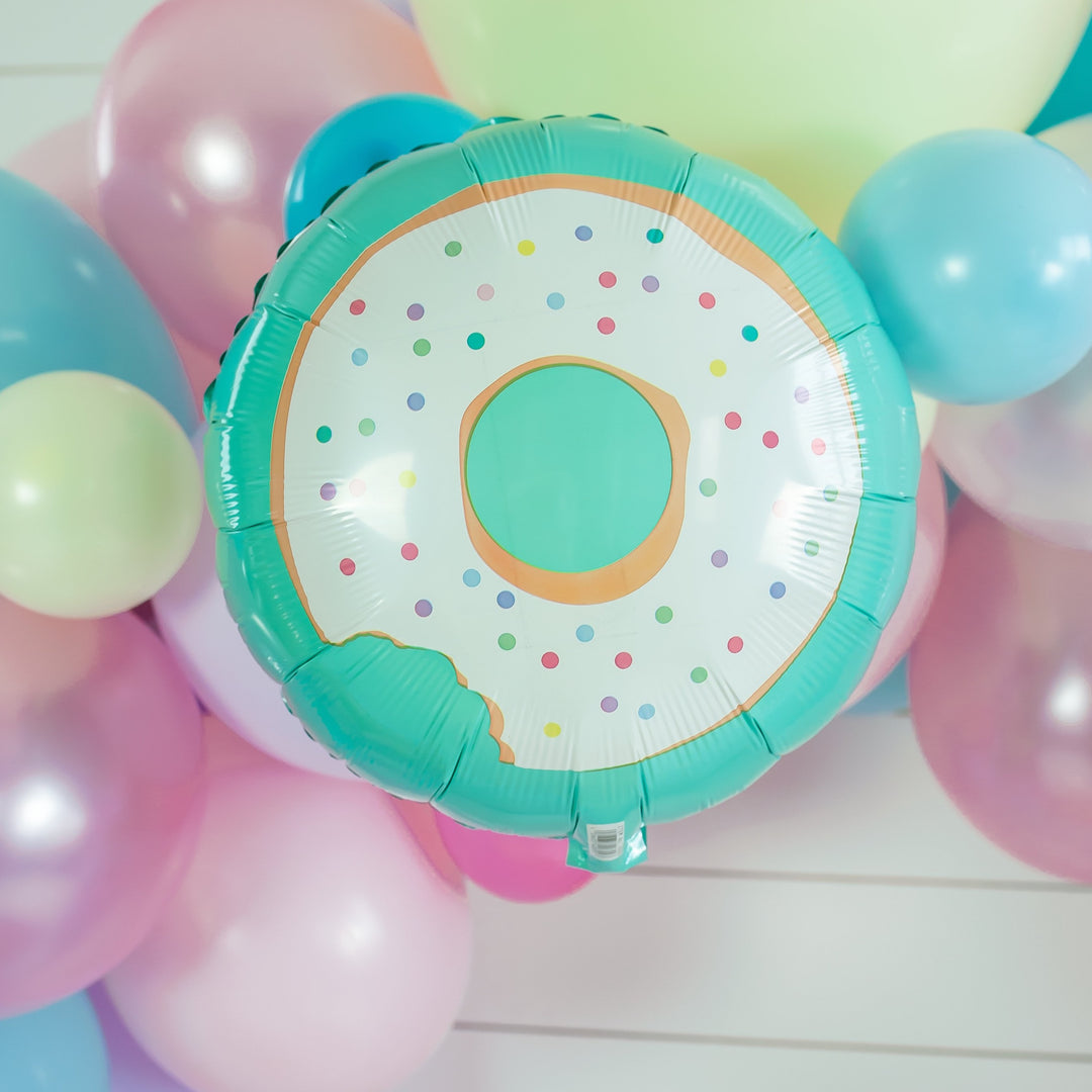 Sprinkled Blue Donut Party Balloon