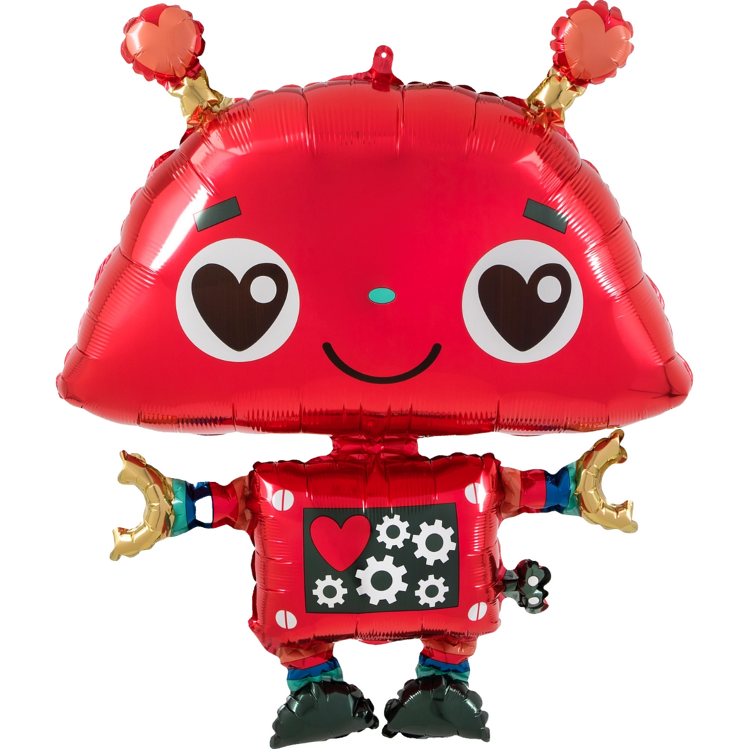 Valentine Love Robot Balloon