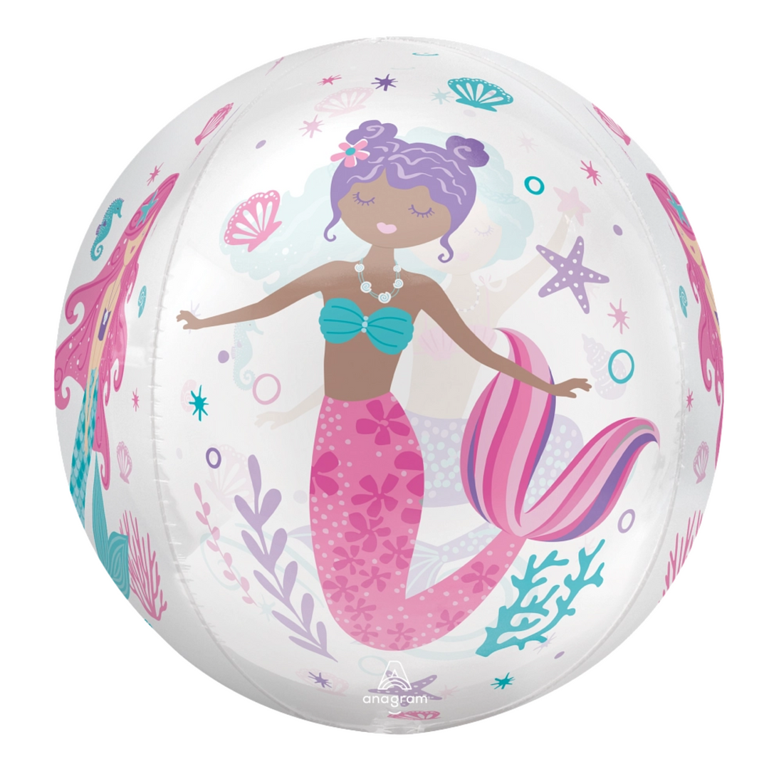 Shimering Mermaid Orbz Balloon