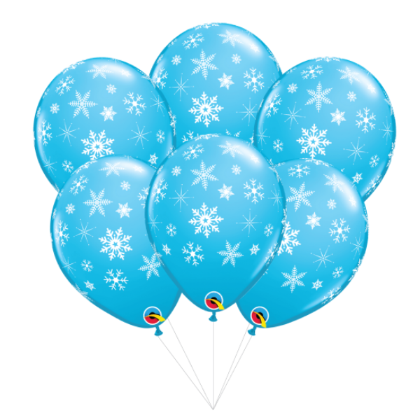 Blue Snowflake Balloon Bouquet