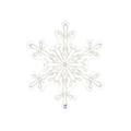 31 Inch Clear Snowflake Foil Balloon - Winter Party Decorations With Helium Chart