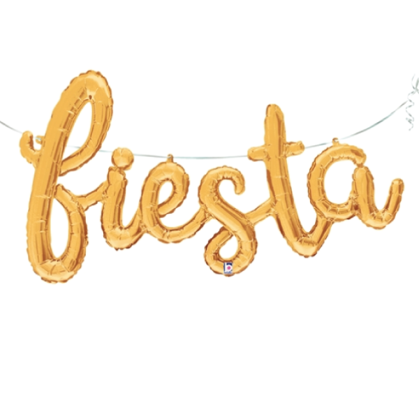 Fiesta Script Balloon Banner
