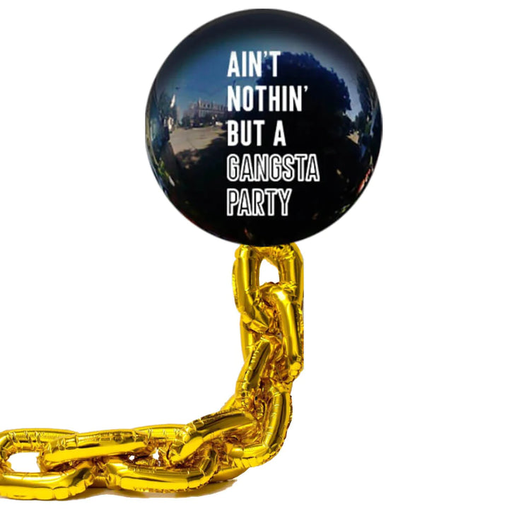 Ain't Nothin But a Gangster Party Jumbo Balloon Kit with Chain