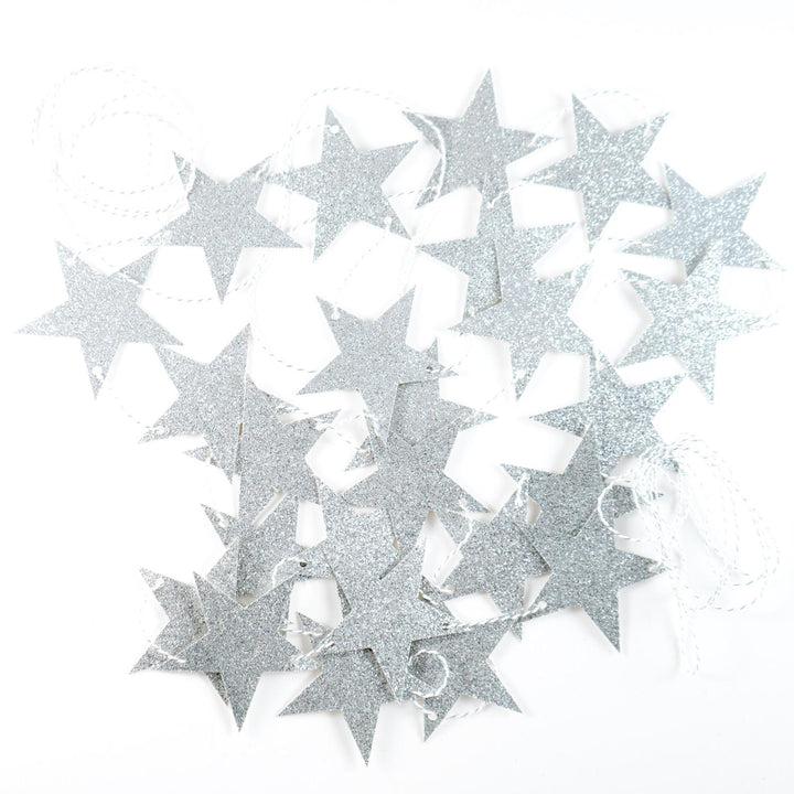 STAR GARLAND | Silver 10ft-15ft