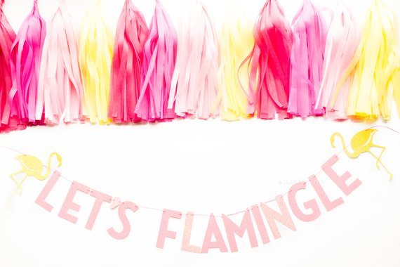 Flamingo Sunshine Paper Tassels