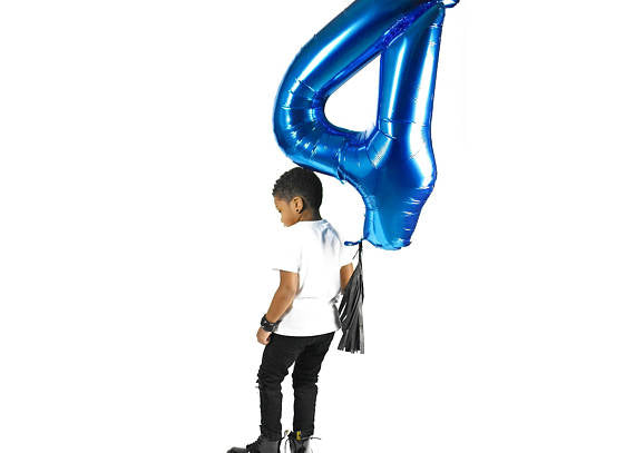 Jumbo Blue Number Balloon | 34"