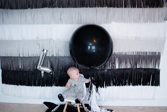 Giant Balloons with Paper Tassels
