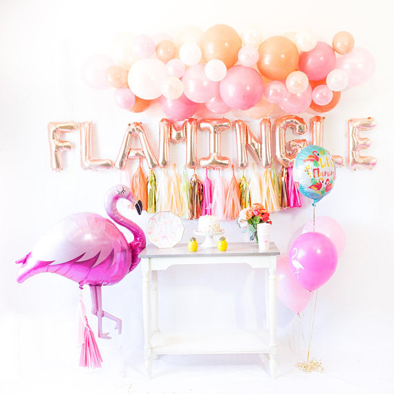 Let's Flamingle Balloon Tassel Party Box