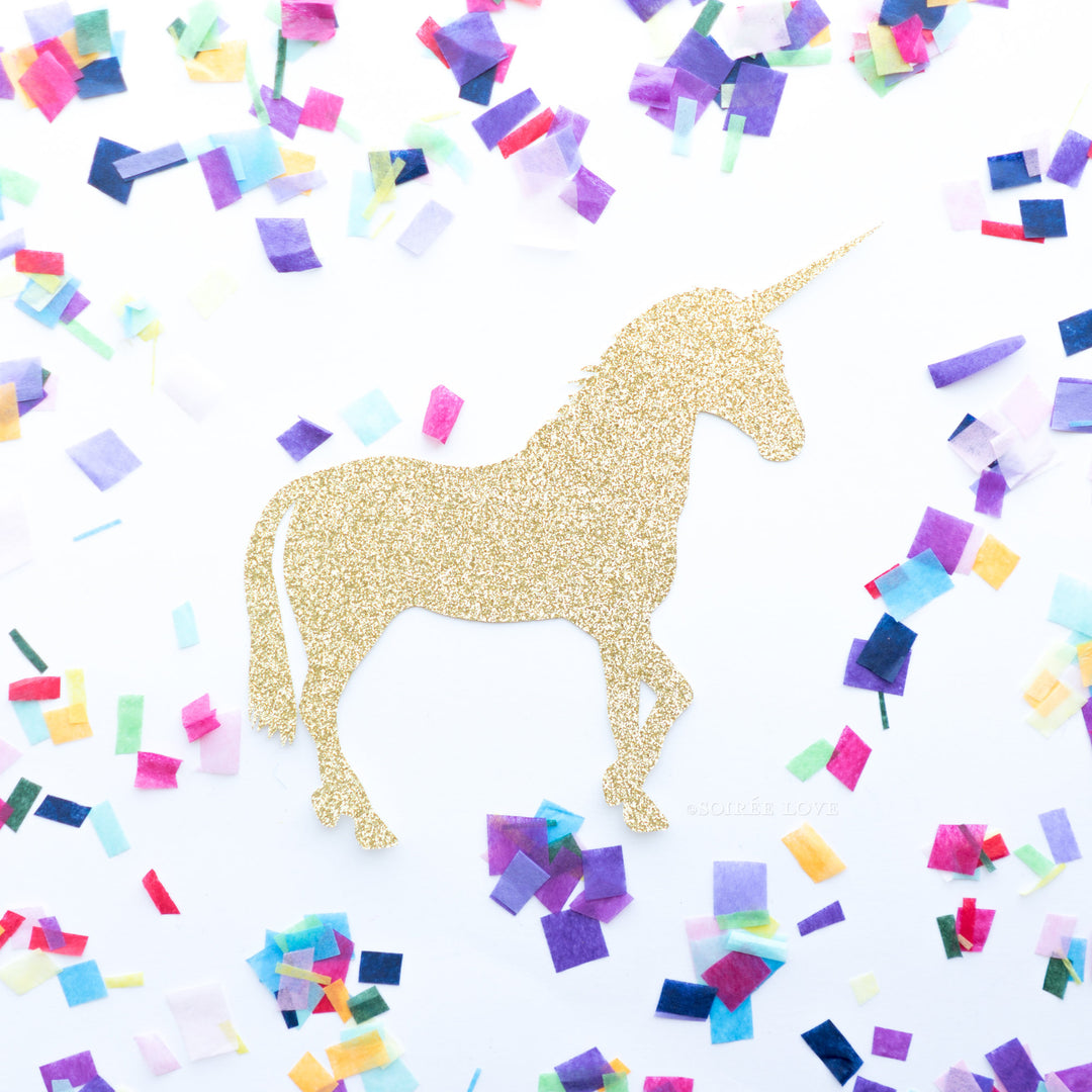 Rainbow Unicorn Confetti